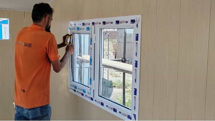 استبدال نوافذ الجراج المتنقل البلدي بنوافذ upvc